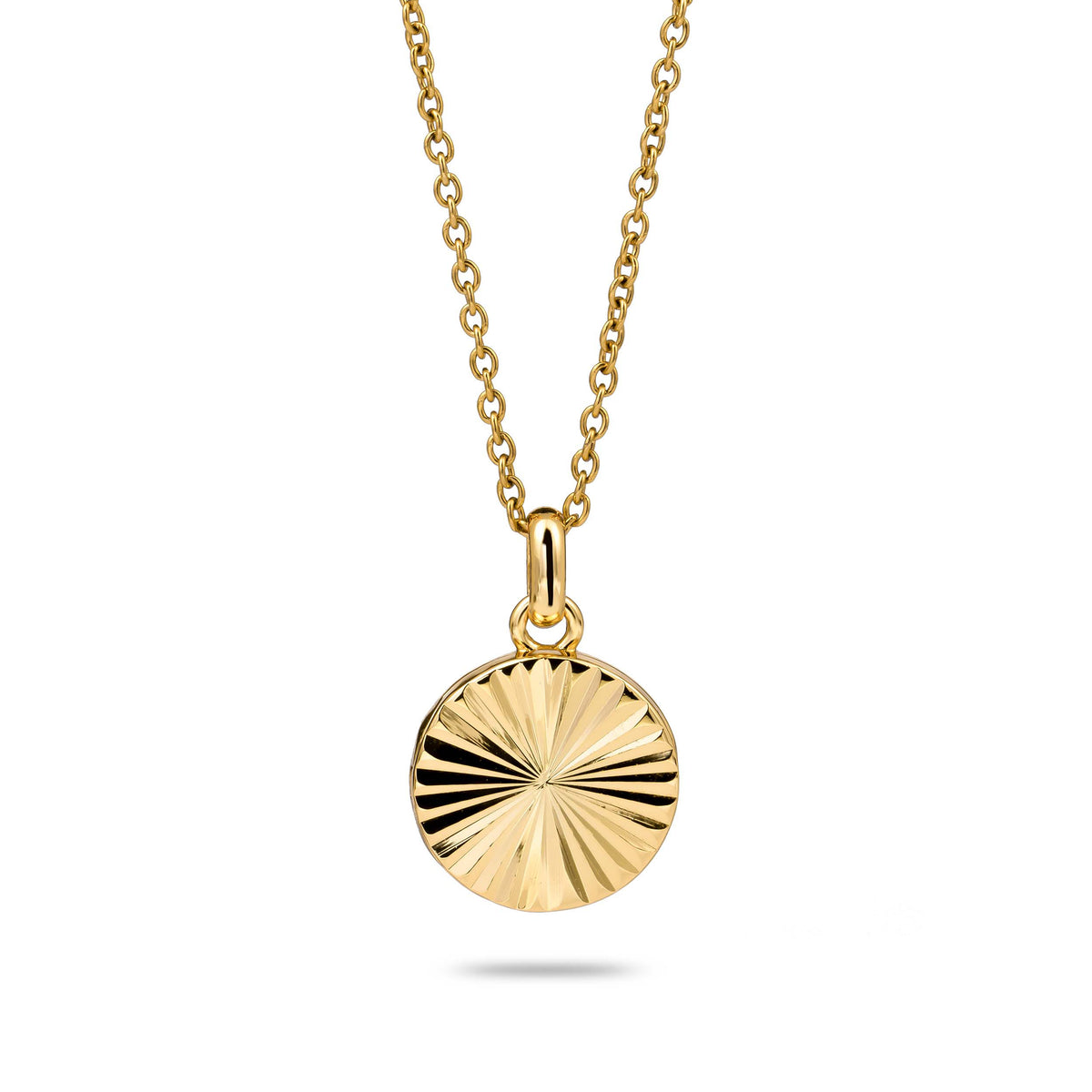 Sunray locket gold - Personalized