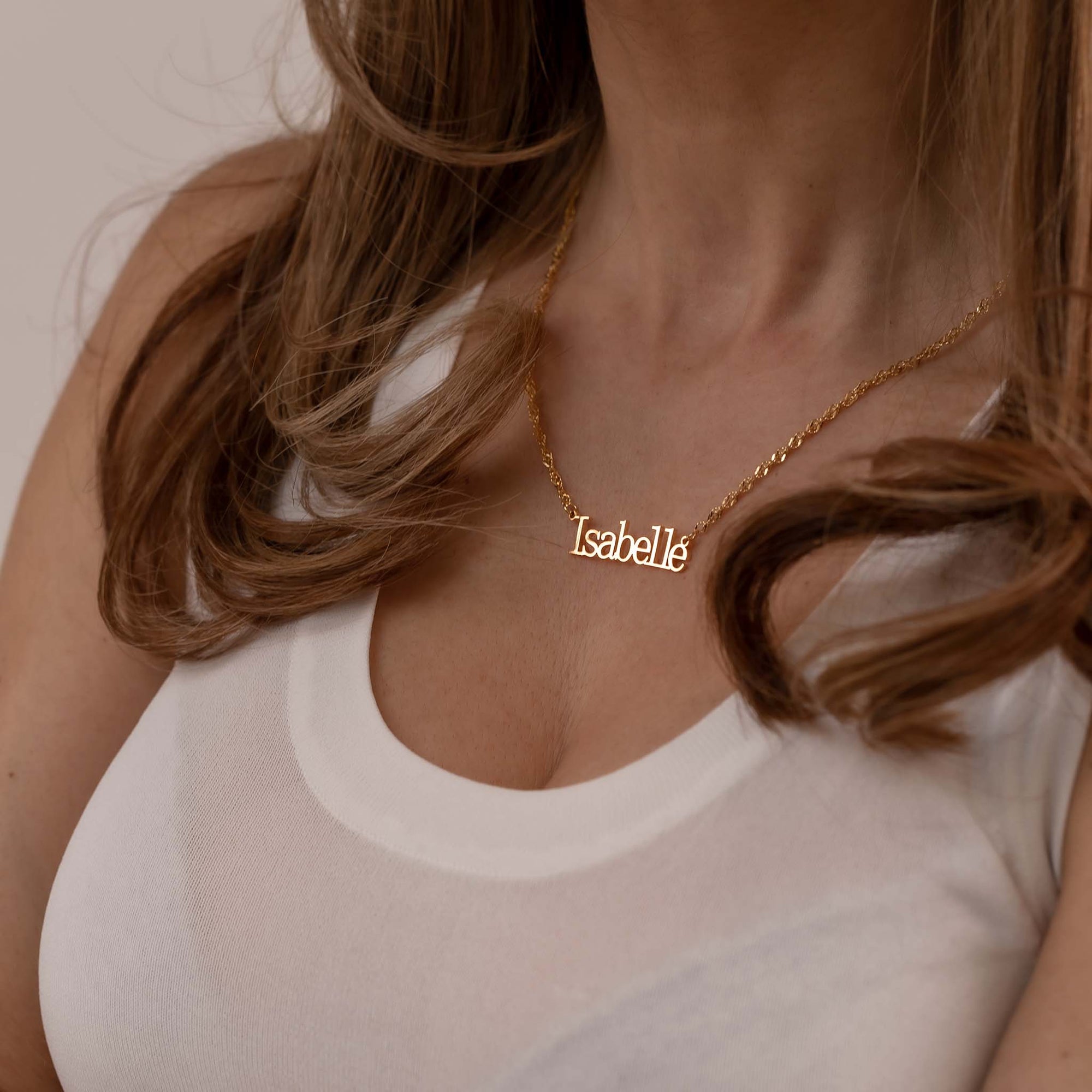 Vivola name necklace - Tarnish free
