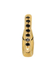 Clip black stones gold - No discoloration