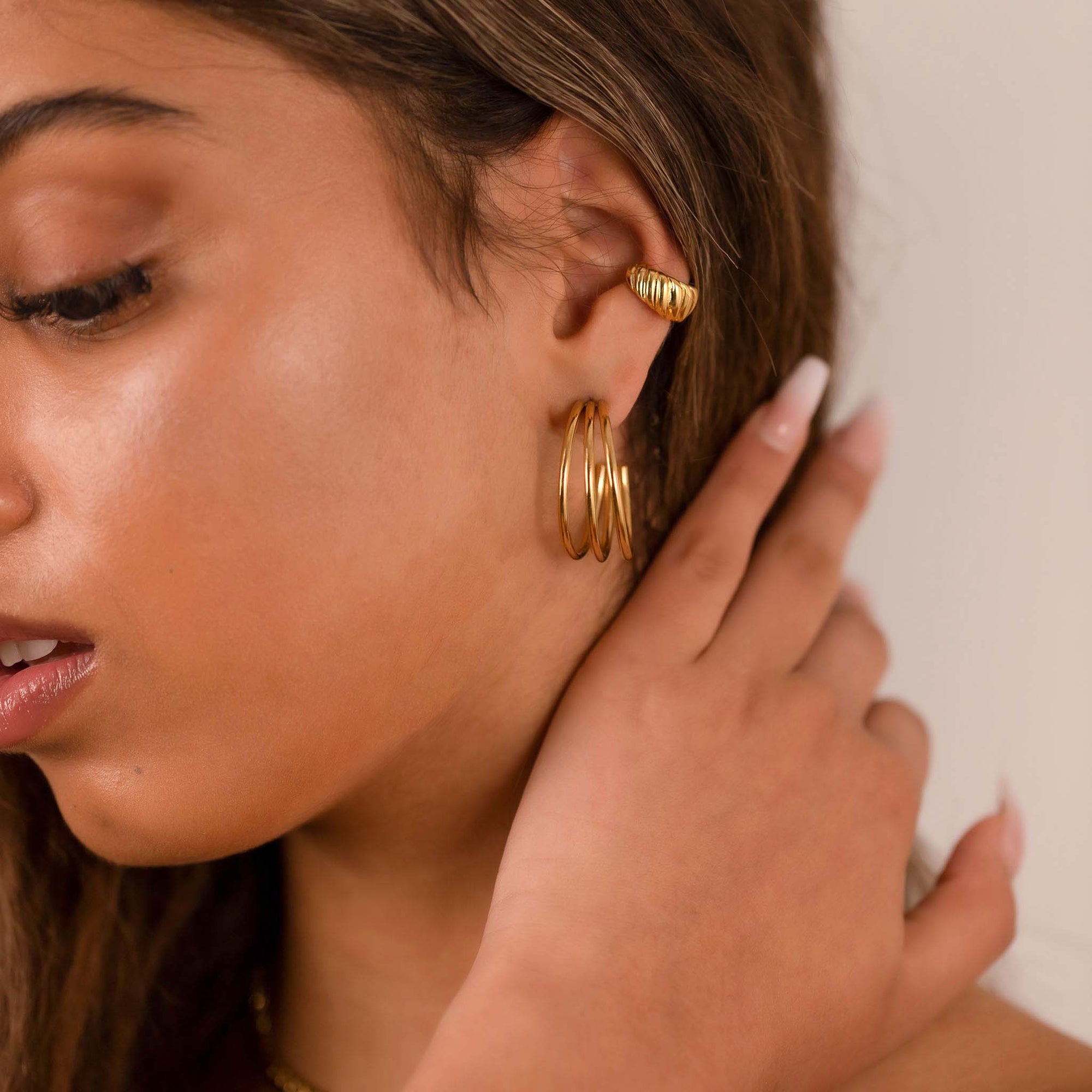 Multilayer earring - No discoloration