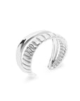 Duo ring silver - Stainless steel