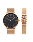 Black mesh + Mesh bracelet luxe gold - Personalized