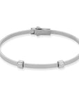Letter bangle silver