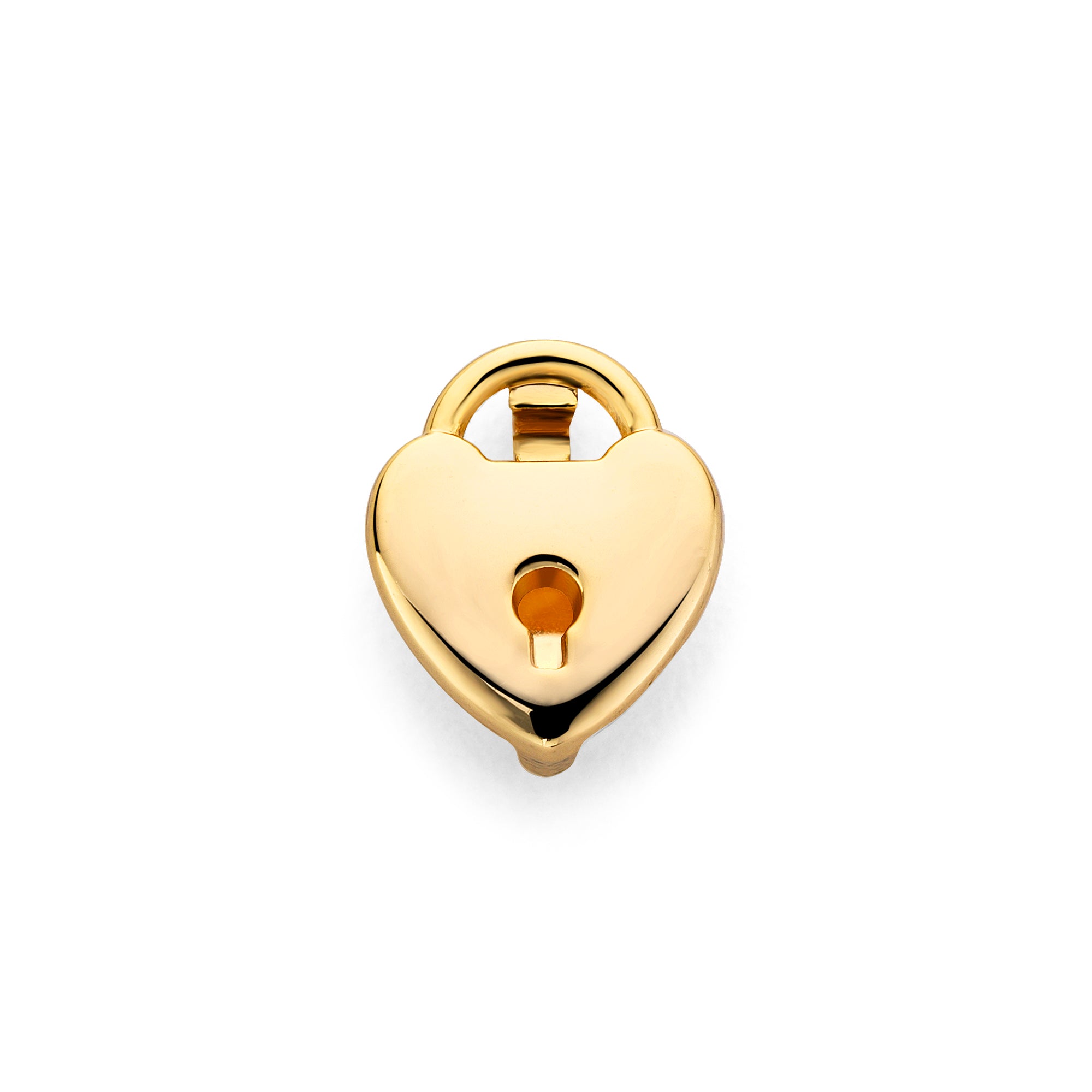 Mesh charm heart keyhole gold - Stainless steel