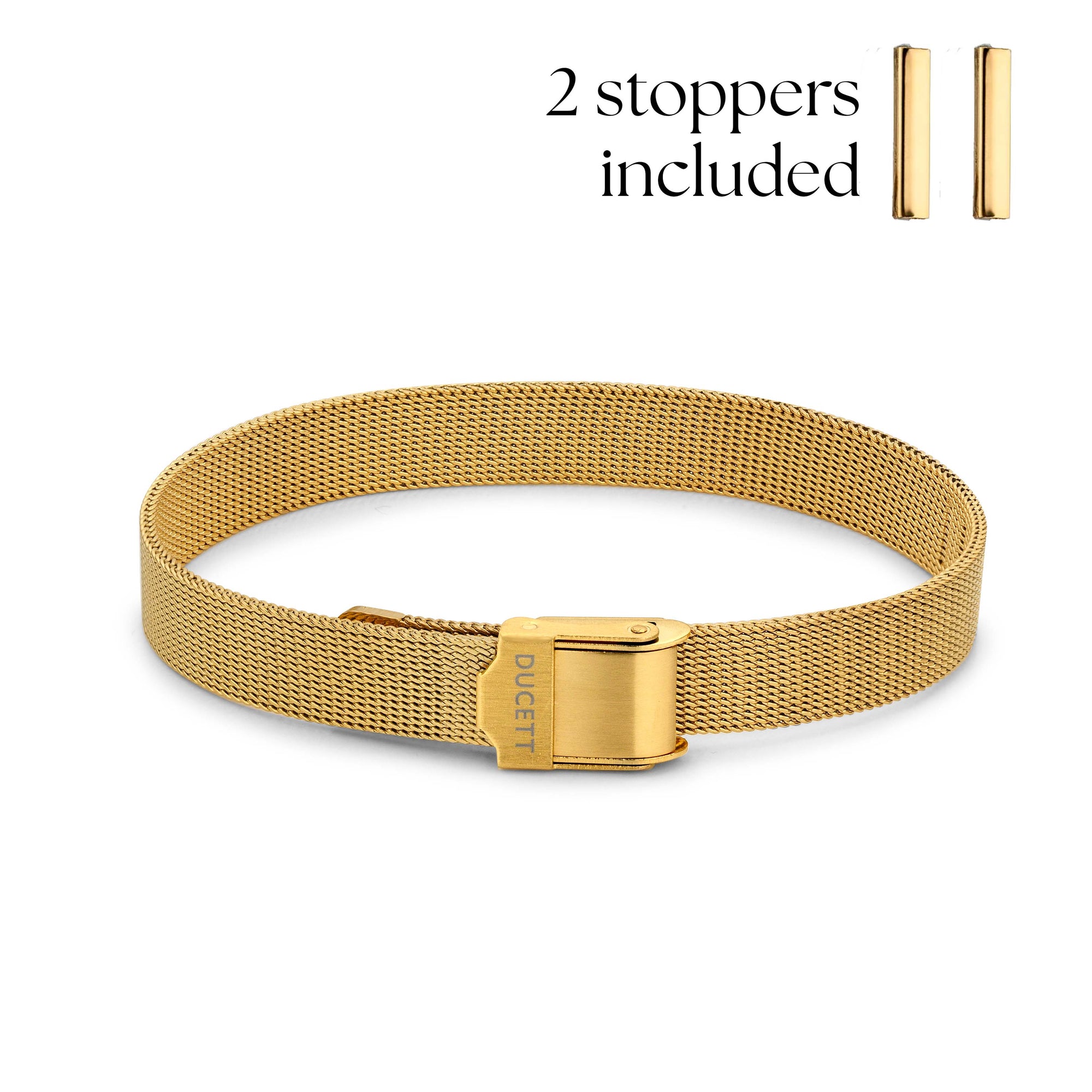 Mesh bracelet gold luxe - Personalized