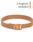 Mesh bracelet rosé gold luxe - Personalized