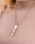 Mesh charm necklace - No discoloration