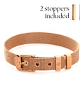 Mesh bracelet rosé gold - Stainless steel