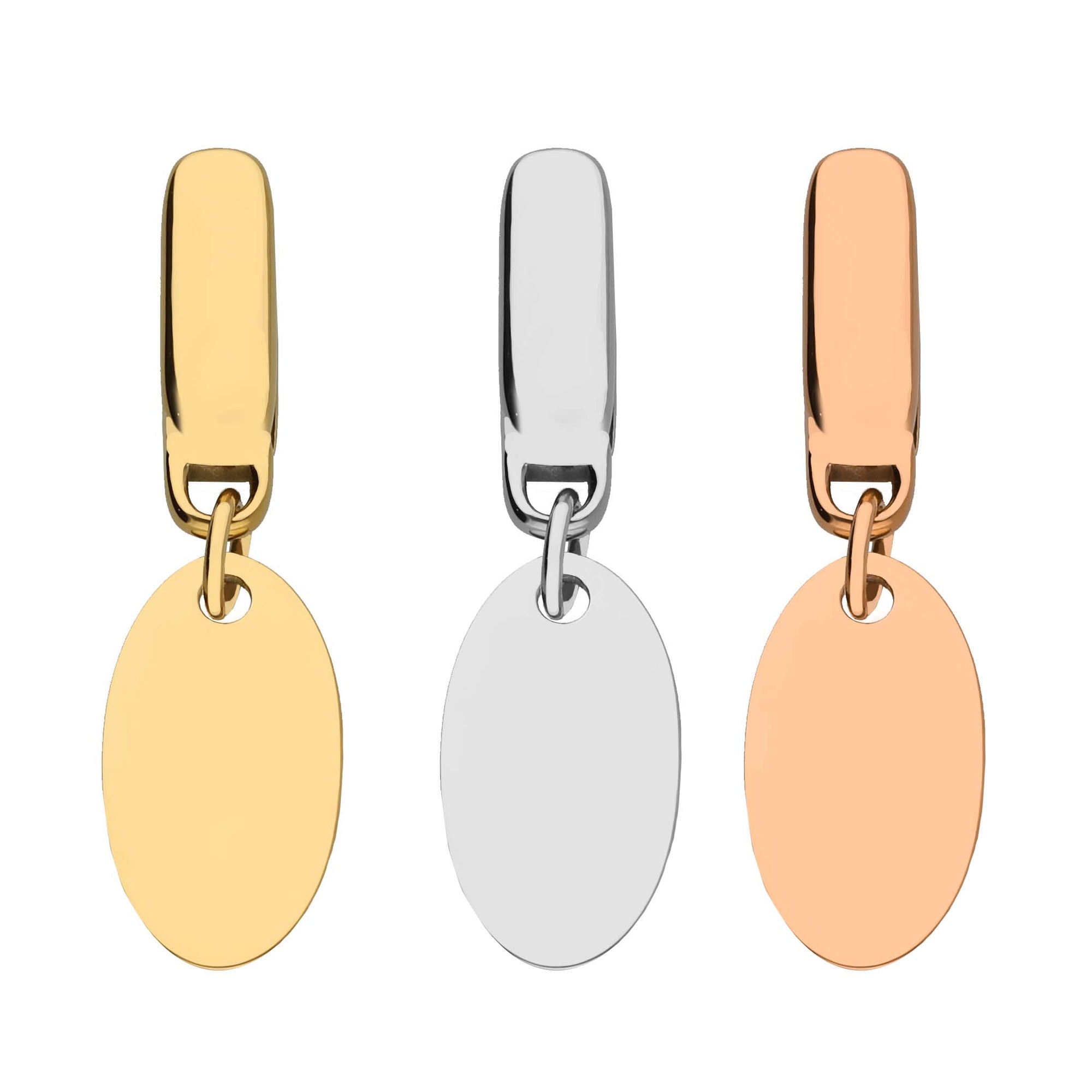 Single rivoli name charm - Personalized