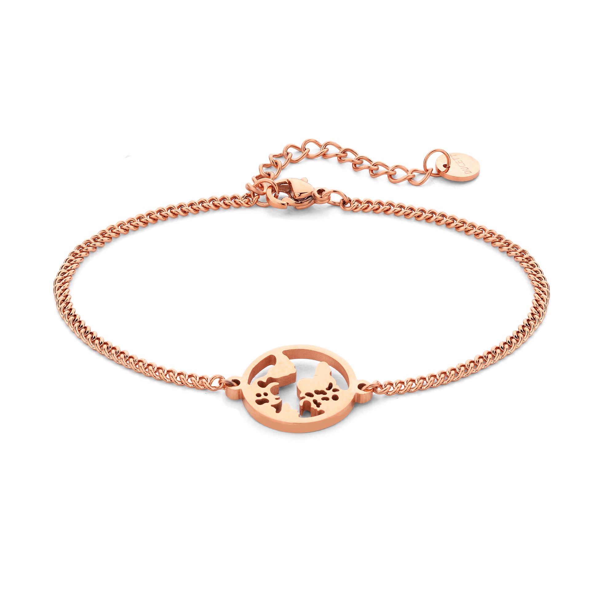 World bracelet rosé gold - Stainless steel