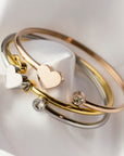Heart bangle - Tarnish free