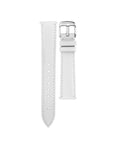 White leather strap silver - Adjustable